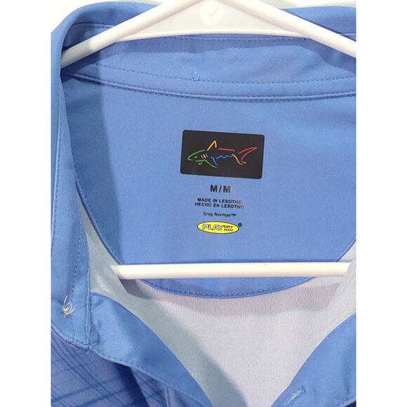 Greg Norman Play Dry Blue Golf Polo Shirt M/M Lesotho-Made Comfortable & Stylish - Picture 6 of 6